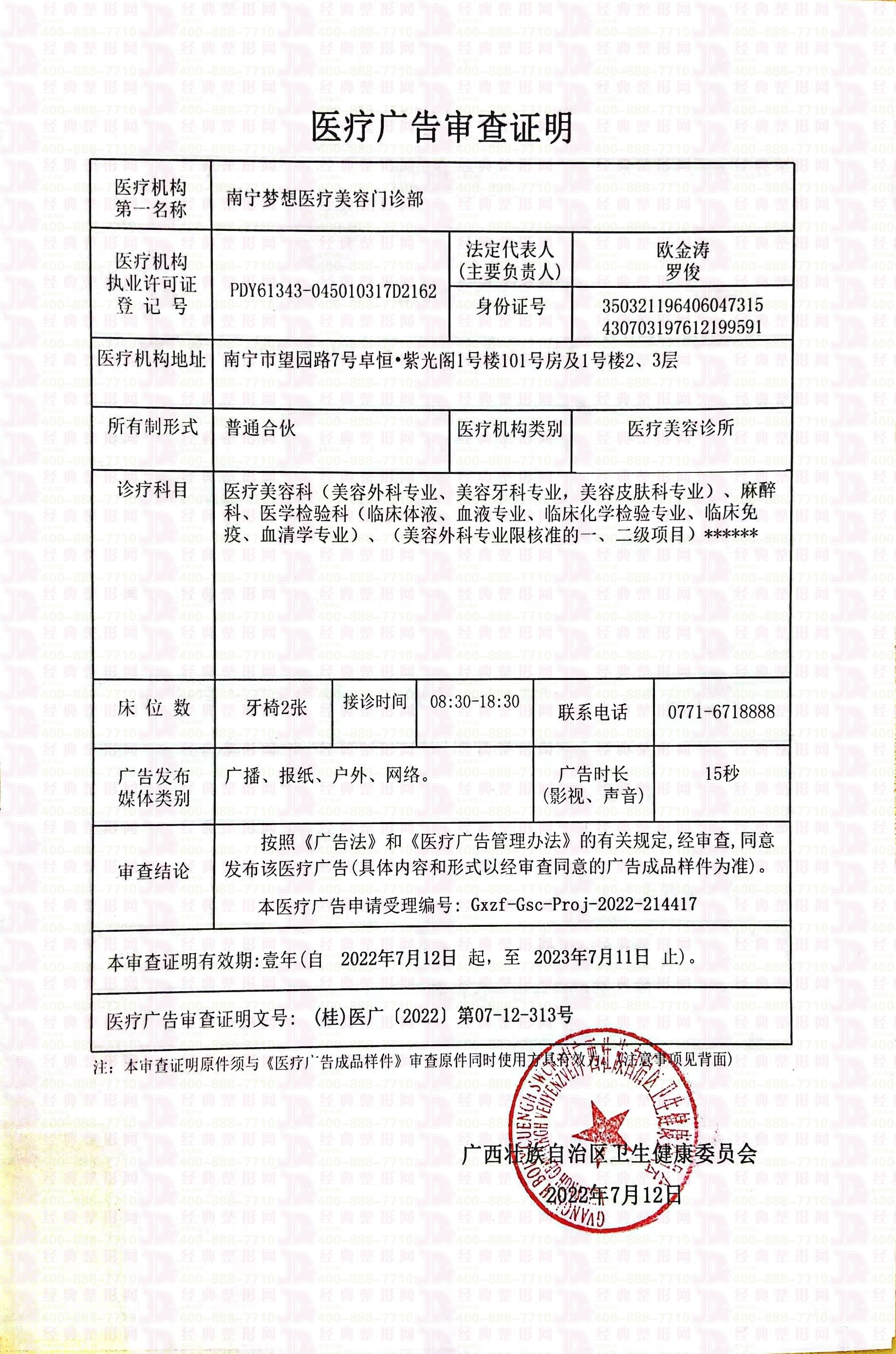 廣審表