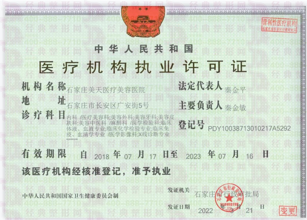 醫療機構執業許可證