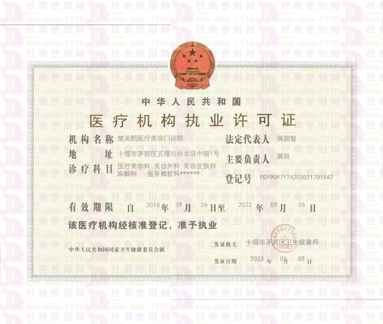 醫(yī)療許可證