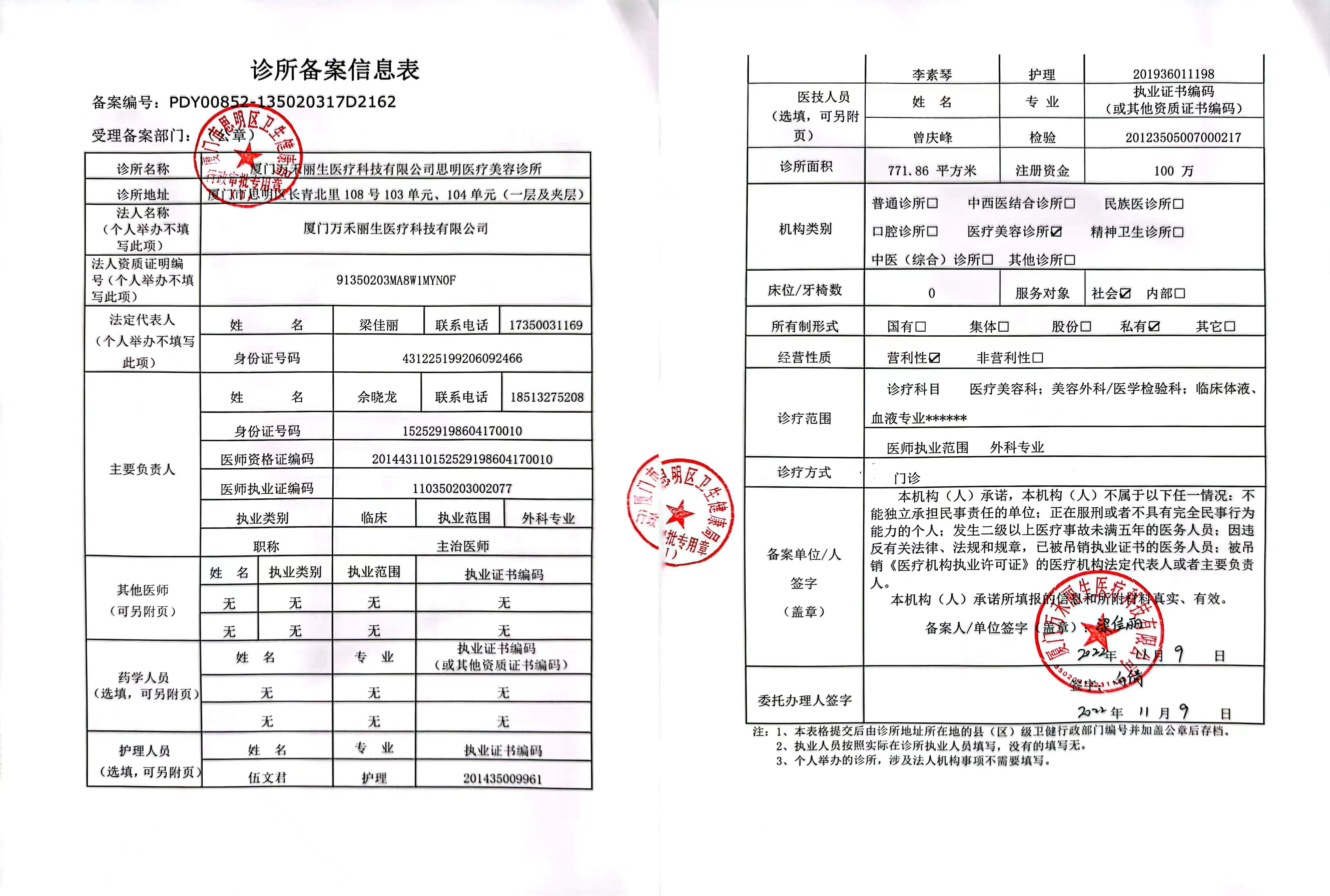 医疗执业许可证