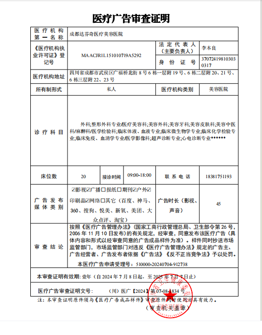 醫(yī)療廣告審查證明