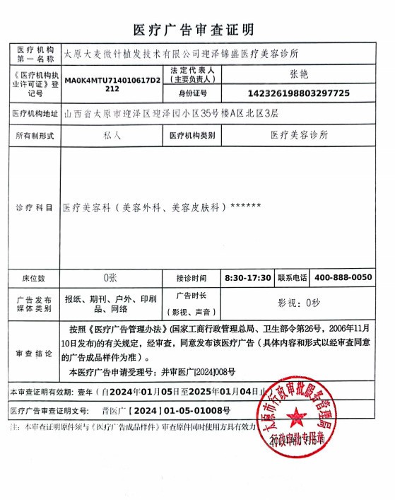 醫療廣告審查證明