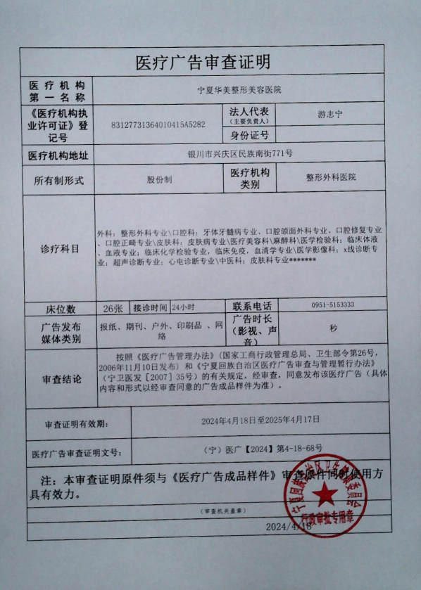 醫(yī)療廣告審查證明