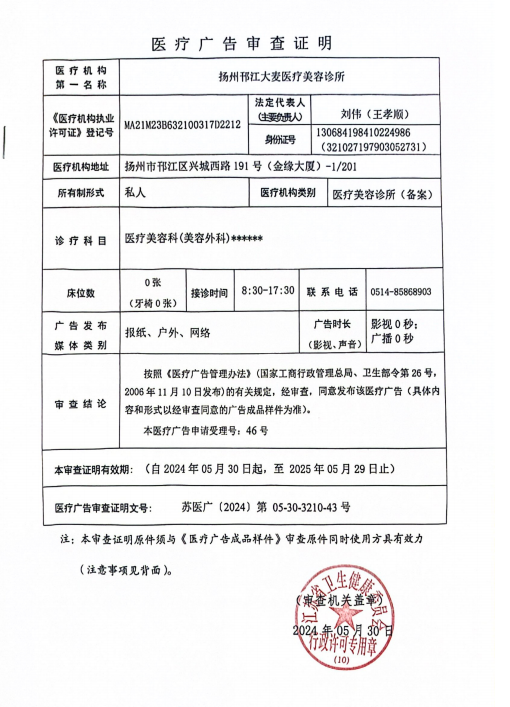 醫(yī)療廣告審查證明